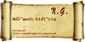 Németh Glória névjegykártya